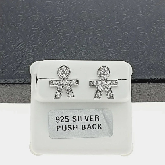 925 sterling silver luxury CZ earrings for women/girls, Best forRJUS2149 - Picture 9 of 10